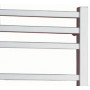 AV Koupelnový radiátor (žebřík) rovný barva metalická stříbrná