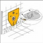 Izolační zvuková fólie (podložka) pod závěsné WC a bidet (odhlučňovací)