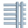 KR.ES levý Elektrický koupelnový radiátor (žebřík) rovný metalická stříbrná