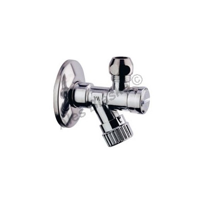 Rohový ventil vřetýnkový 1/2"x3/8" s filtrem k umyvadlu, WC (roháček)