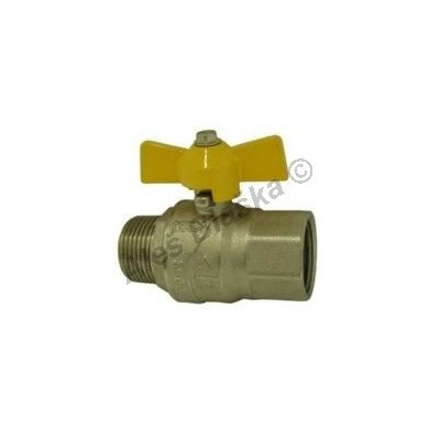 Kulový kohout (ventil) na plyn s motýlem MF plnoprůtok (plynový)