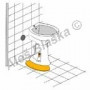 Izolační zvuková fólie (podložka) pod stojící WC a bidet (odhlučňovací)