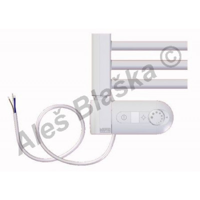 BK.ERK levý Elektrický koupelnový radiátor rovný barva bílý (žebřík)