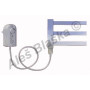 AV.ER levý Elektrický koupelnový radiátor rovný metalická stříbrná (žebřík)